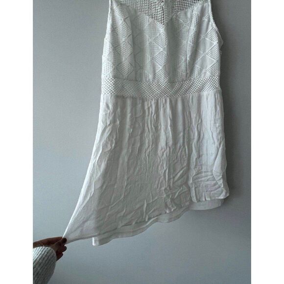 Forever 21 White Crochet Lace Fit & Flare Mini Dress Plus Size 0X - Picture 3 of 7